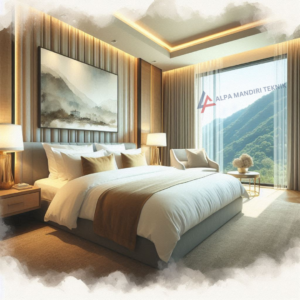 kamar tidur hotel ai di pasteur bandung
